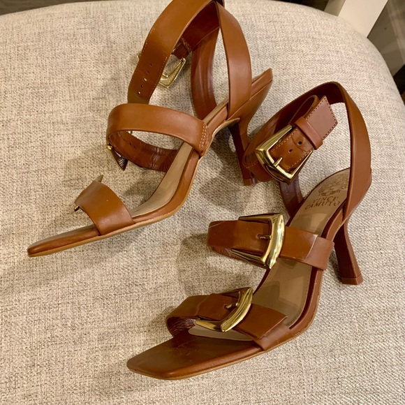BNWOB Vince Camuto Jeminstie Buckled Heeled Sandals - 8.5 - Picture 3 of 9